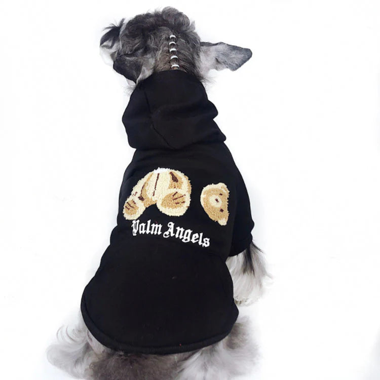 PALM ANGELS TEDDY BEAR IN 3D HOODIE