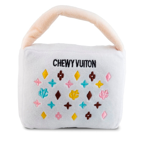 White Chewy Vuiton Handbag